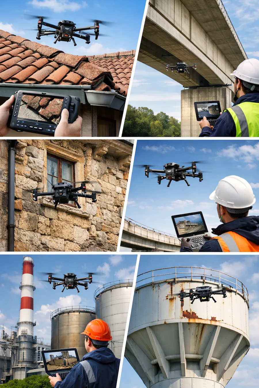 Inspection de bâtiments et ouvrages par drone en Loir-et-Cher (41)